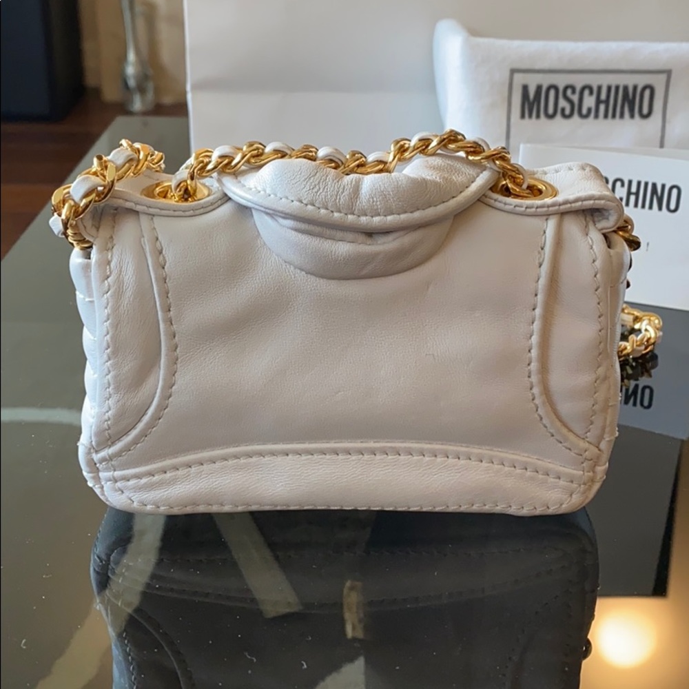 Moschino Shoulder Biker Mini Nappa Bag - Picture 4 of 8
